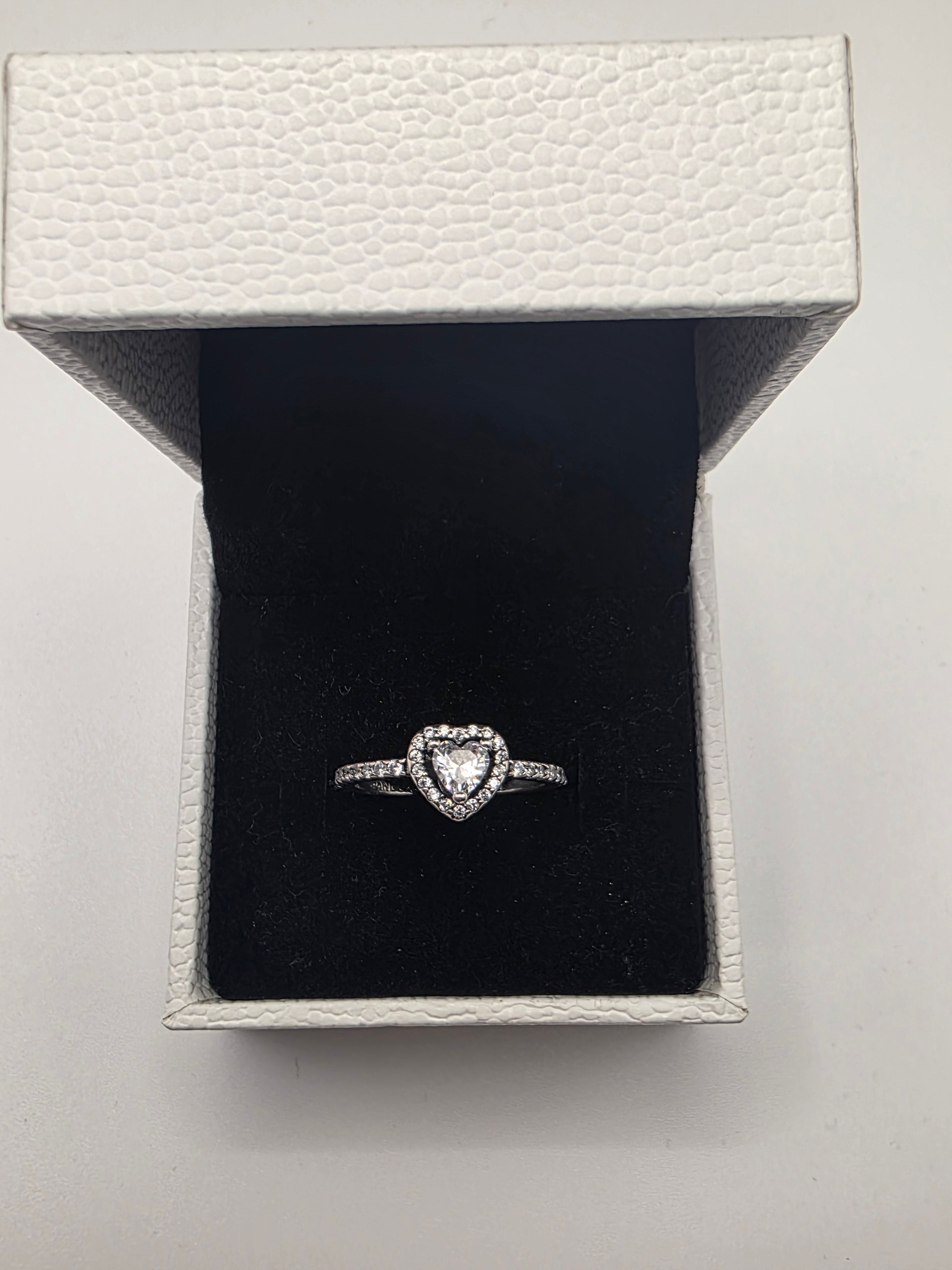 DiVolina Elevated heart Ring sterling silver 925