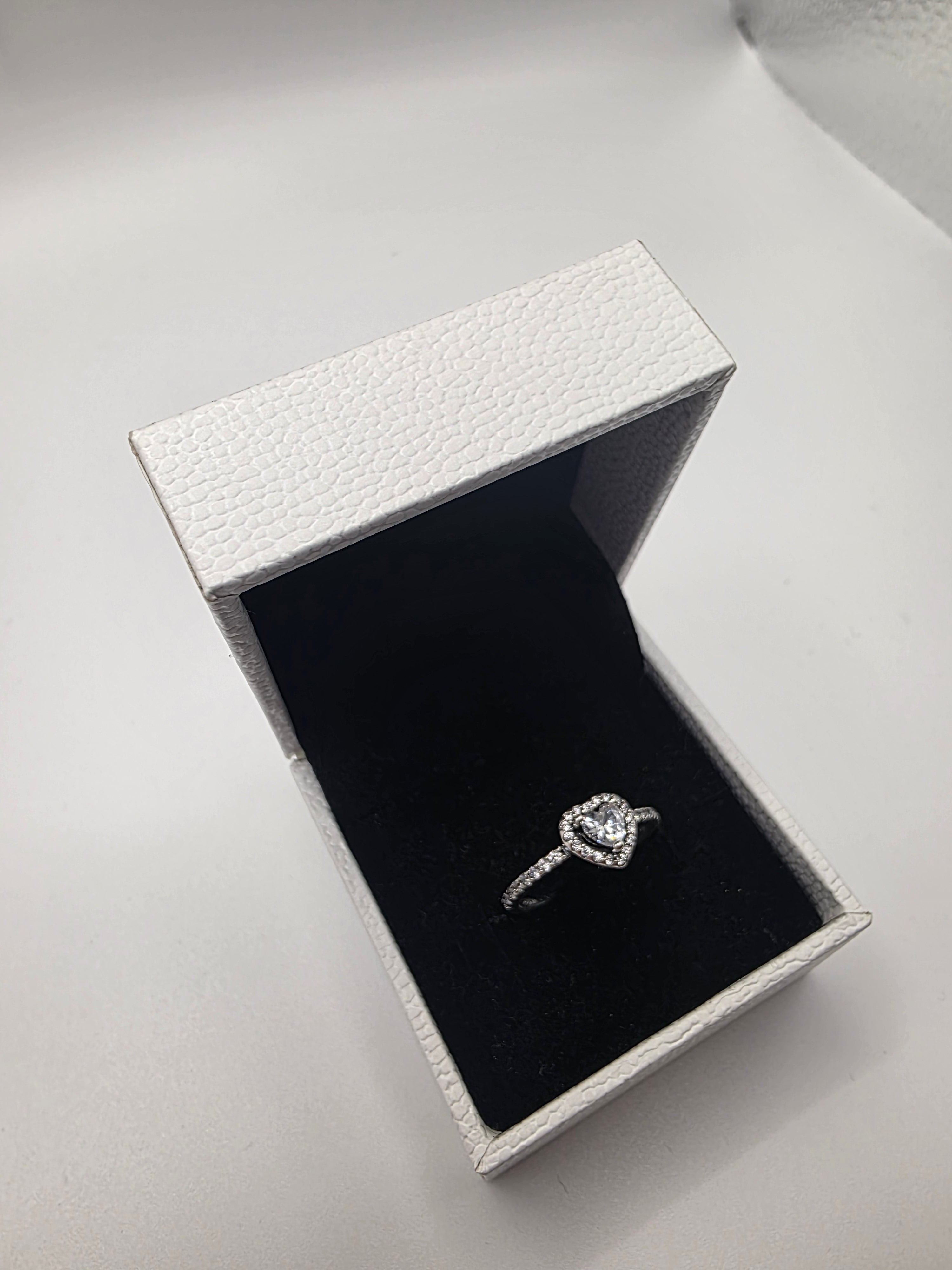 DiVolina Elevated heart Ring sterling silver 925