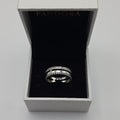 DiVolina signature logo pave & Beads Ring sterling silver 925