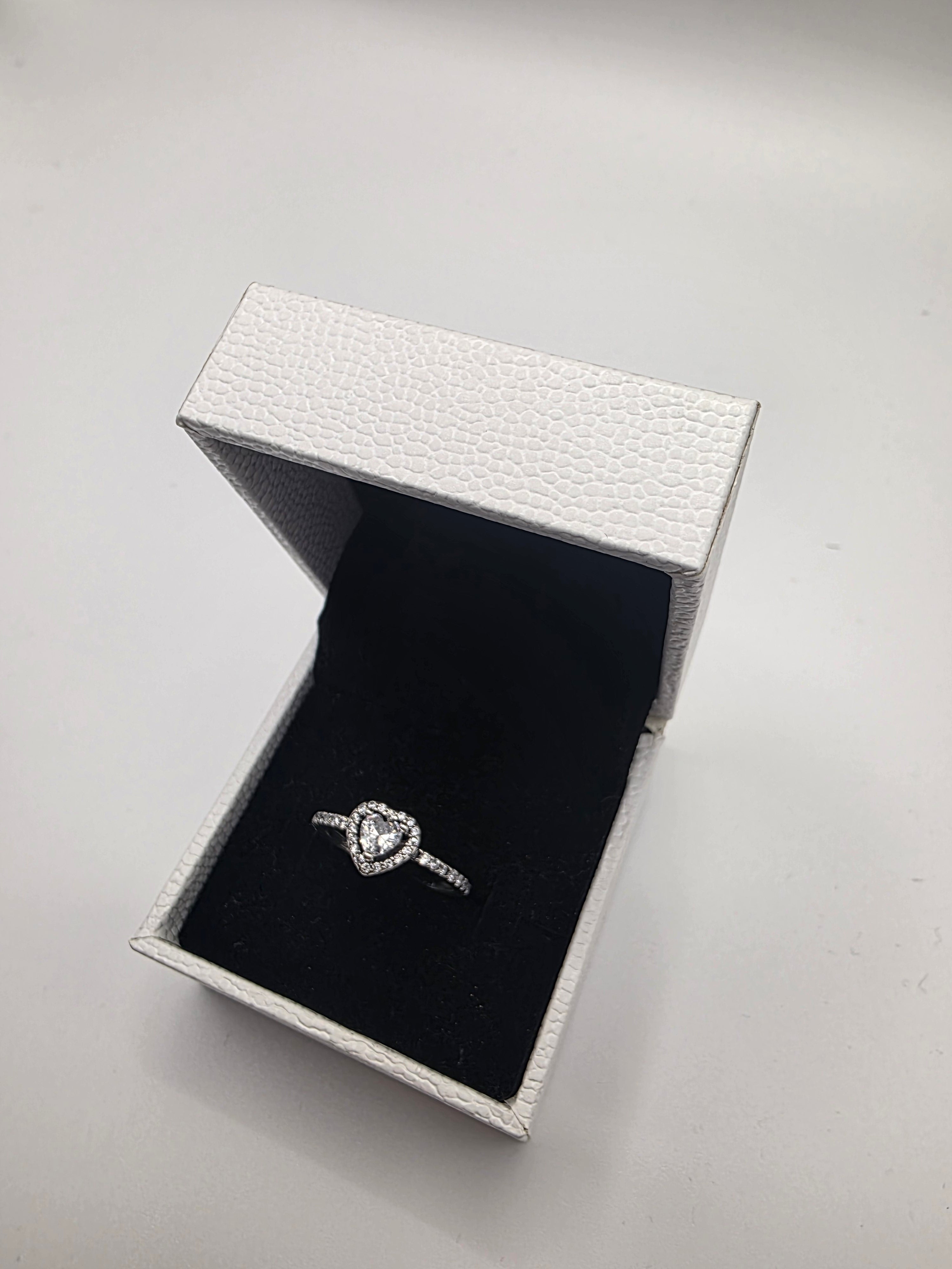 DiVolina Elevated heart Ring sterling silver 925